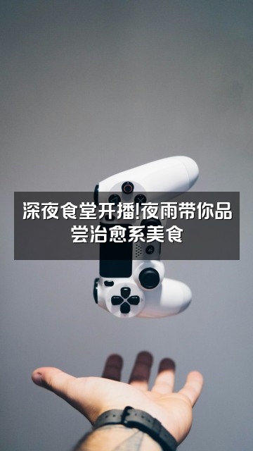 抖音夜雨（助眠）视频封面：深夜食堂开播！夜雨带你品尝治愈系美食